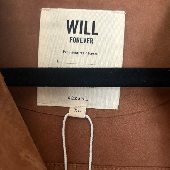 Sezane Will Brown Suede Jacket - Picture 8 of 12